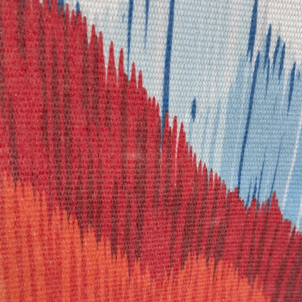 Colorful Mountain Tapestry Wall Hanging with fringe - boho 30